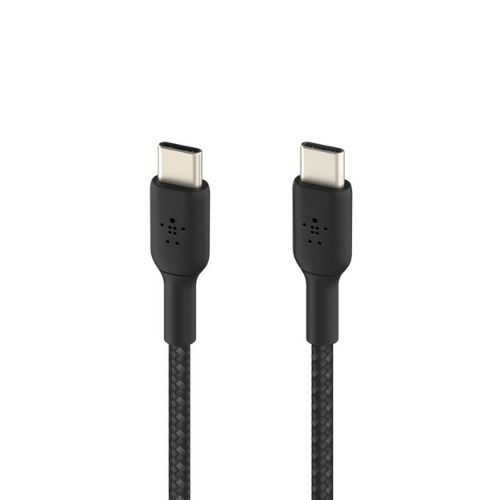 Cable Trenzado Belkin USB-C a USB-C 1M Negro CAB004bt1MBK