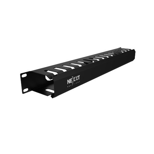 Organizador de cables Nexxt Solutions Infrastructure de bastidor 19" 1U NPM-DH1UB