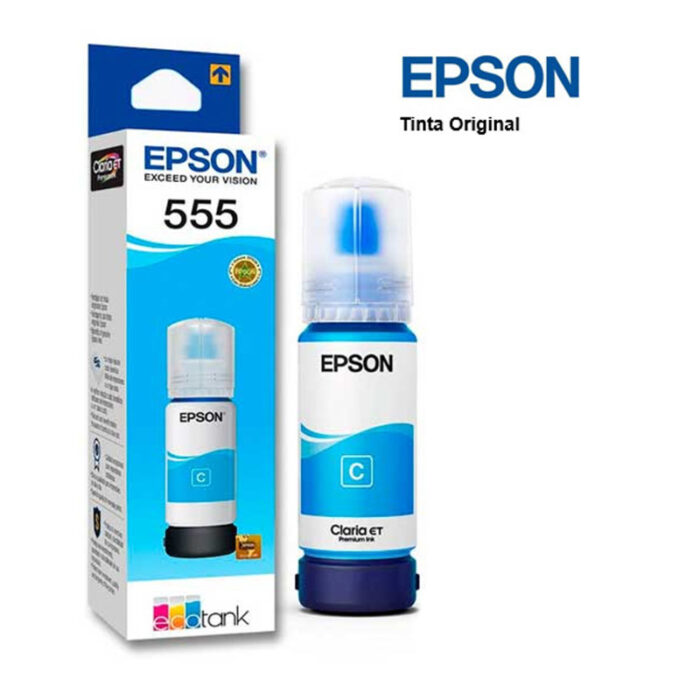 Botella de Tinta Cian Epson T555 70ml T555220-AL