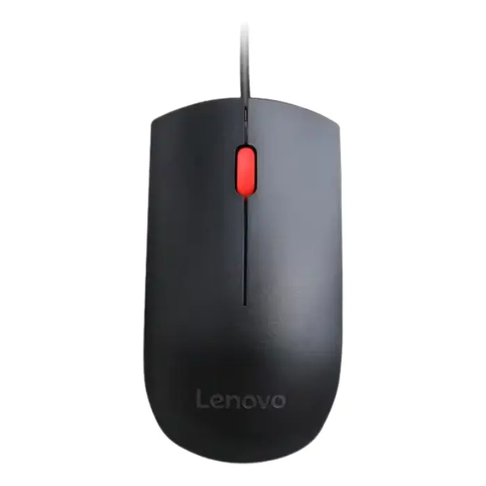 Mouse Lenovo Essential Alámbrico USB 1600DPI Negro 4Y50R20863