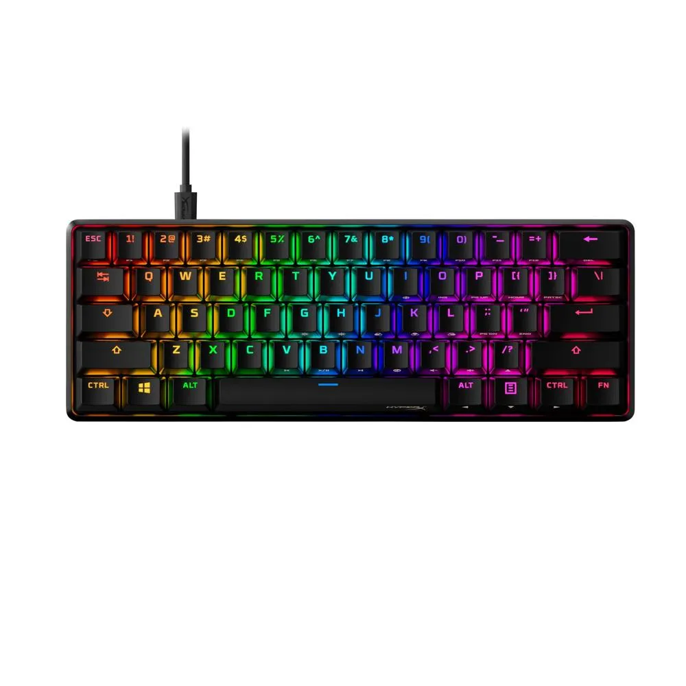 Teclado HyperX Alloy Origins 60 Alámbrico Mecánico RGB Negro 4P5N4AA#ABA