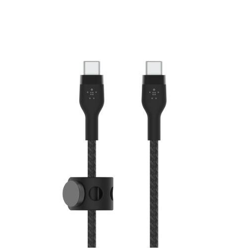 Cable Trenzado Belkin Pro Flex USB-C Macho a USB-C Macho 2M Negro CAB011bt2MBK