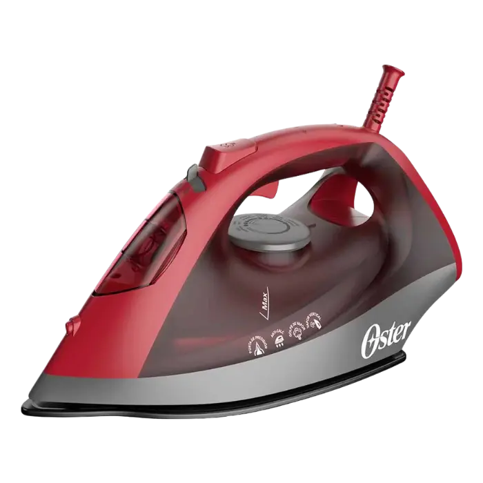 Plancha de Vapor Oster Cerámica Antiadherente Roja GCSTBS6003