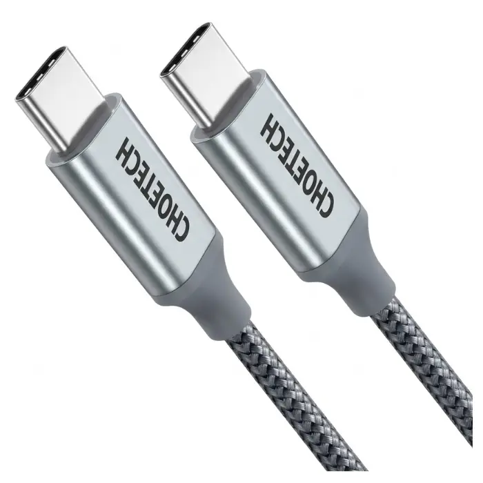 Cable de USB-C a USB-C Choetech Nylon 1.8mts XCC1002