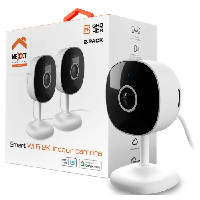 Cámara Inteligente Nexxt Solutions Connectivity Wi-Fi NHC-I7102PK