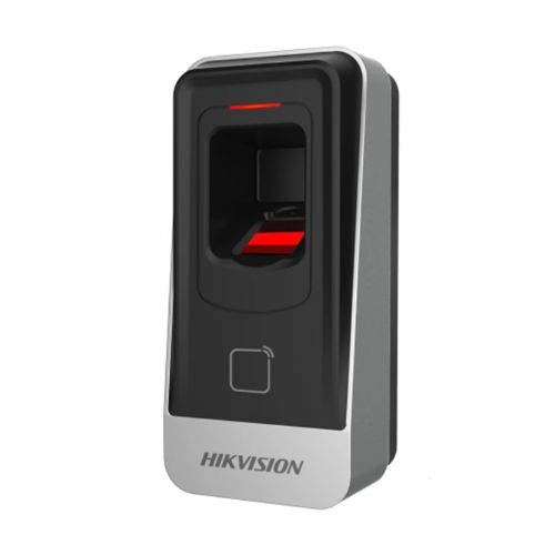 Lector de Tarjetas y Huellas Digital Hikvision IP65 DS-K1201AMF