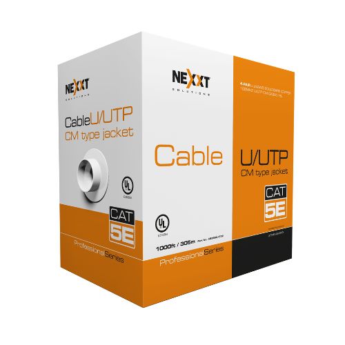 Cable U/UTP Nexxt Cat5e 4 Pares Azul 305M AB355NXT32