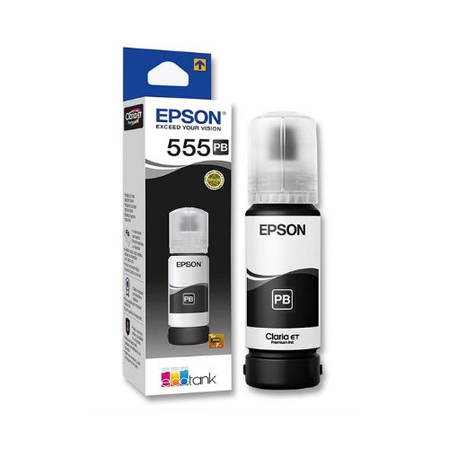Botella de Tinta Epson T555 Negra Ecotank T555120-AL