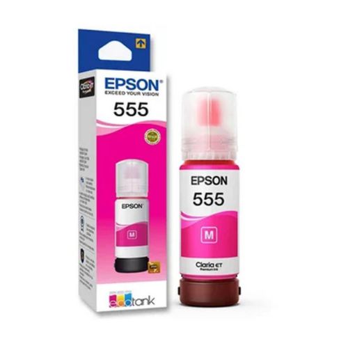 Botella de Tinta Epson T555 Magenta EcoTank L8160 / 8180 T555320-AL