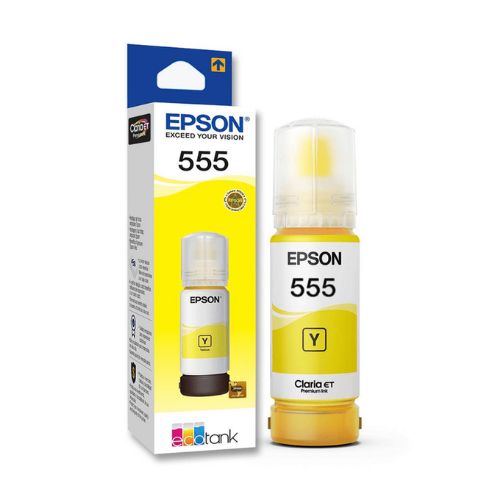Botella de Tinta Epson T555 Amarilla Ecotank T555420-AL