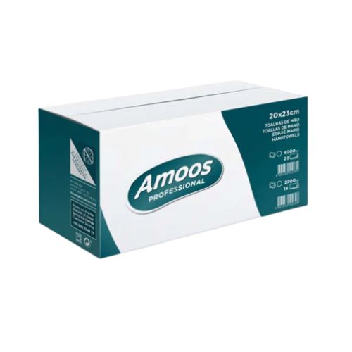 Toalla Amoos de Manos Interfoliada Pack 160 unidades cja 20 uds N622500.0
