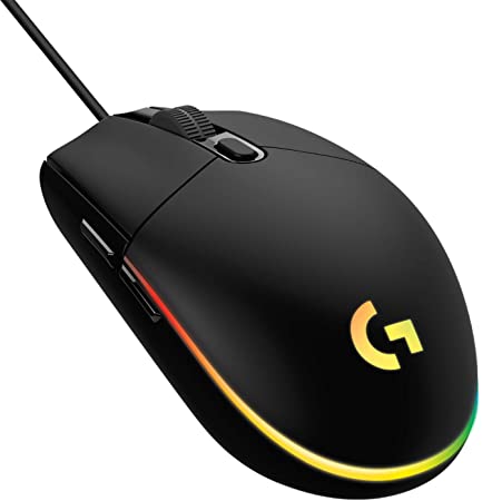 Mouse Alámbrico Logitech G203 Lightsync Gaming RGB Negro 910-005790