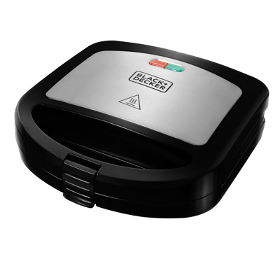 Sandwichera Black & Decker 2 servicios Negra SM24530