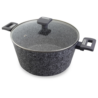 Olla Westinghouse Granito Con Tapa Gris 28cm WCCC0070028GGY