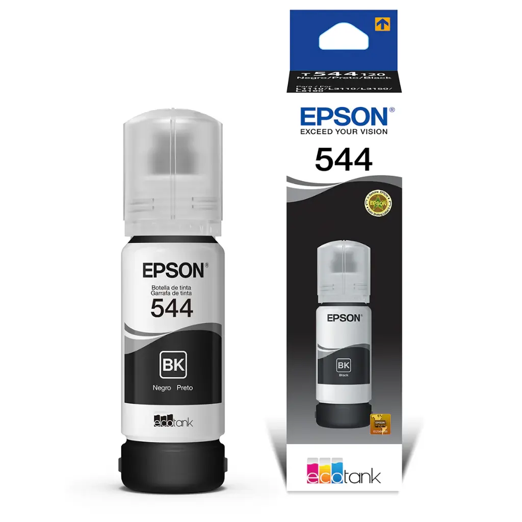 Botella de Tinta Epson 544 65ml Negro T544120-AL
