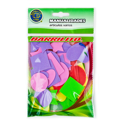 Calcomanía Barrilito de foamy Varias Figuras fs011