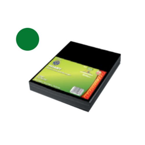 Foamy Barrilito Carta Terciopelo Verde pk 10 Unidades fleva007