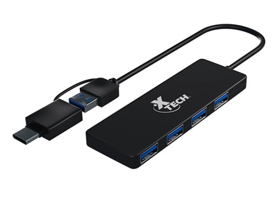 Hub XTech 4 Puertos USB 3.0 XTC-390