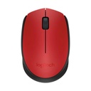 Mouse Inálambrico Logitech M170 Rojo 910-004941