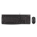 Combo Teclado y Mouse Alambrico Logitech MK120 Español Negro 920-004428