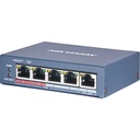 Switch Hikvision 4 Puertos 4 10/100M RJ45 Poe Puerto 1 10/100M RJ45 DS-3E0105P-E