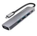 Hub Argom 5 En 1 Tipo C HDMI/2xUSB2.0/1xUSB3.0/Tipo C PD ARG-UB-0185