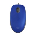 Mouse Alámbrico Logitech M110 USB Azul 910-006662