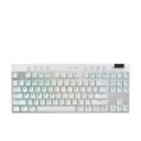 Teclado Mecanico Logitech Pro X TKL Lightspeed RGB USB Inalámbrico Blanco 920-012143