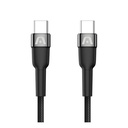Cable Argom Tipo C A Tipo C 65 W Nylon Trenzado Dura Speed ​​6 PIES/1,8 M ARG-CB-0047BK