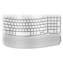 Teclado Inalámbrico Logitech Ergonómico Wave Keys Blanco 920-012279