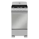 Cocina de Gas Mabe 20″ 4 Quemadores Plateada EM5043BFIS1