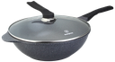 Westinghouse sarten con tapa de vidrio wok marmol negro 32 cm WCCW2008032CMG