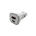 Cargador para Carro Case Logic USB-A/USB-C Blanco CL-PD-V4-104-WT