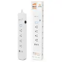 Regleta Inteligente Nexxt Solutions Wi-Fi Control por Voz Temporizador Blanco NHP-E710