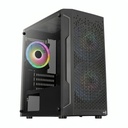 CASE GAMING AEROCOOL TRINITY MINI-G-BK-V3 MINI TORRE ATX PANEL LATERAL DE VIDRIO TEMPLADO 1 VENTILADOR 120MM NEGRO ACCS-PV32013
