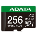 Memoria Micro SDXC Adata Speed Plus 256GB Con Adaptador UD256GUI3V30A2SP-RA1