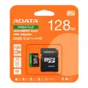 Memoria Micro SDXC Adata Speed Plus 128GB Con Adaptador UD128GUI3V30A2SP-RA1