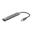 Trust adaptador USB-C 4 puertos USB-A 5 gbps puerto USB-C - 24948