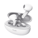 Trust audifonos bluetooth intraaurales color blanco microf c/cancelacion de ruido - 25173
