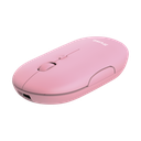 Trust mouse recargable inalambrico silencioso color rosa con - 24125