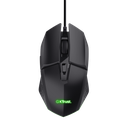 Trust mouse alambrico gamer color negro iluminado - 25036