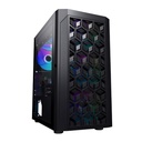 CASE EAGLE WARRIOR CG06AKRA001C MICRO ATX METALICO TAMAÑO W200*L320*H380 PANEL FRONTAL CON ABS + MESH SLOT 4 PCS + FUENTE DE POD