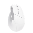 Trust mouse vertical ergonomico inalambrico Bayo color blanco recargable - 25398