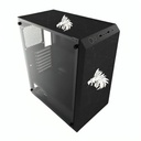 CASE GAMING EAGLE WARRIOR ATX PANEL LATERAL IZQUIERDO TEMPERADO U1*2 + U3*1 +3 ARGB FANS FRONT + AUDIO CG01W8RA001C
