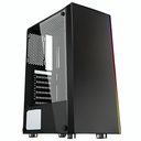 CASE GAMING EAGLE WARRIOR ATX PANEL FRONTAL CON RGB PANEL LATERAL VIDRIO TEMPLADO U3 X1+U1*2+ABANICO POSTERIOR CG11Q3RA001C