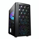 CASE GAMING EAGLE WARRIOR CG06AKRA001C MICRO ATX FRONTAL CON ABS + MESH HINGE SIN TORNILLOS VIDRIO TEMPERADO MAGNETICO CON 3 ABA