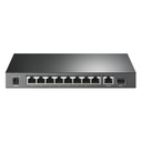 SWITCH TP LINK TL-SG1210P(UN) 9 PUERTOS RJ45 1 PUERTO SFP GIGABIT 10/100/1000 MBPS NO ADMINISTRABLE