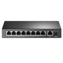 SWITCH TP LINK TL-SF1009P(UN) 9 PUERTOS RJ45 8 PUERTOS POE+ 10/100 MBPS NO ADMINISTRABLE