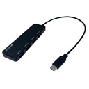 HUB NOVA AHB1S240 5 EN 1 USB-C 4 PUERTOS UBS-A 2.0 480MBPS