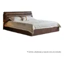 Cama King de Cuero Barcelona Design Antique Ebony Café Clara B61C-200-GBR